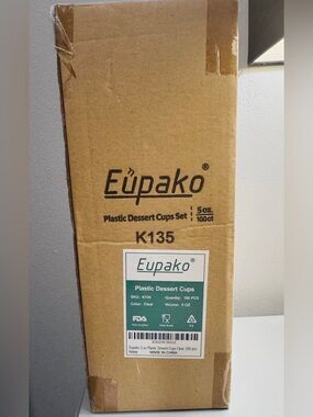 5oz. Clear Plastic Dessert Cups - Pack of 100